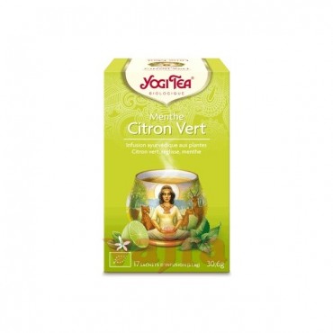 YOGI TEA  MENTHE CITRON VERT 30.6G (17 SACHETS)