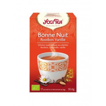 YOGI TEA BONNE NUIT ROOIBOS VANILLE 30.6G (17 SACHETS)