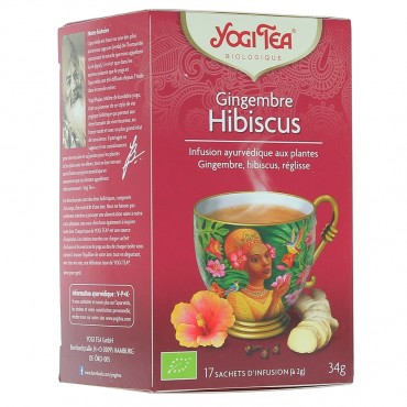 YOGI TEA GINGEMBRE HIBISCUS 34G (17 SACHETS)