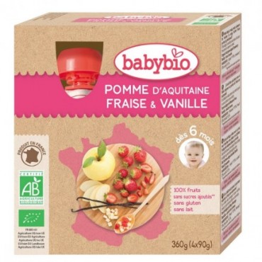 GOURDE POMME FRAISE VANILLE