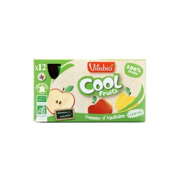 COMPOTE COOL FRUITS POMME 12X90G