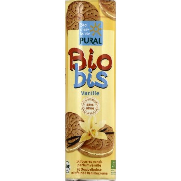 BISCUIT FOURRE VANILLE BIO BIS 300G