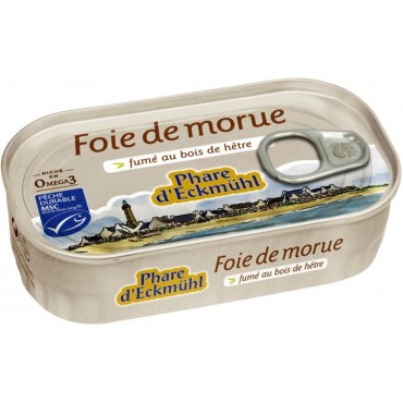 FOIE DE MORUE FUME AU BOIS DE HETRE 121G