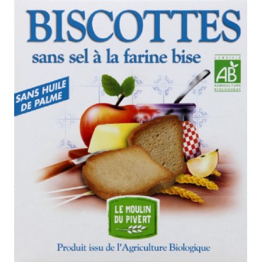 BISCOTTES BISES SANS SEL/SANS SUCRE 270G