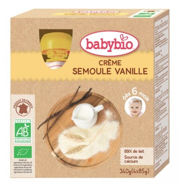 CREME SEMOULE VANILLE GOURDE 4X85G