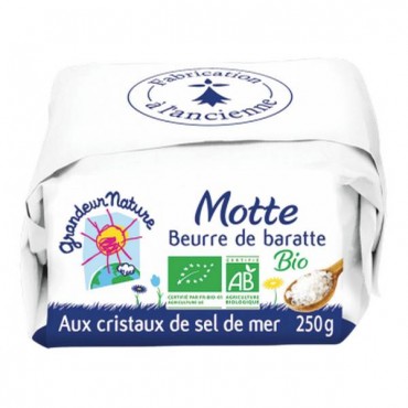 BEURRE GROS SEL MOTTE 250G