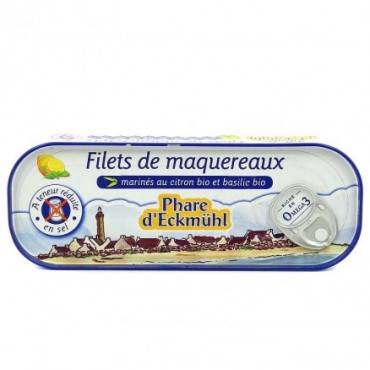 MAQUEREAUX FILETS CITRON HYPOSODE 130G