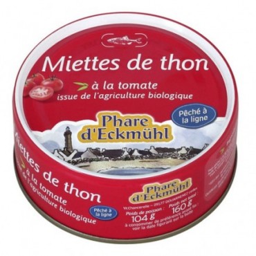 THON ALBACORE MIETTES TOMATE 160G