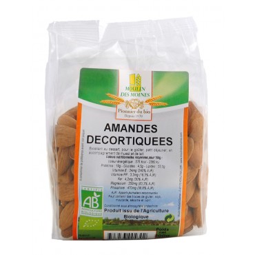 AMANDES DECORTIQUEES 200G