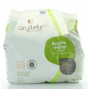 ARGILE VERTE ILLITE SURFINE 1KG