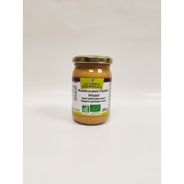 MOUTARDE AU PIMENT D'ESPELETTE 200G