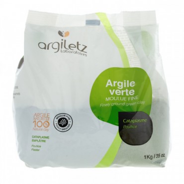 ARGILE VERTE MOULUE FINE 1KG