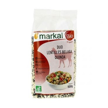 DUO LENTILLES BELUGA ET QUINOA 500G