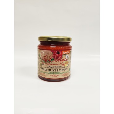 SAUCE TOMATE OLIVES ET THON DEMETER 300G