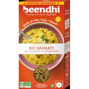 RIZ BASMATI CURCUMA GINGEMBRE 250G