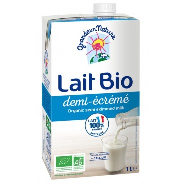 LAIT 1/2 ECREME UHT 1L