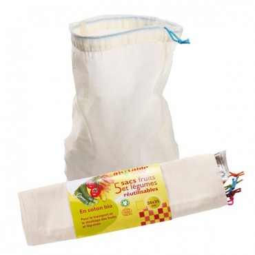 SACS FRUITS ET LEGUMES COTON 30*33 CM