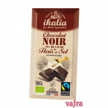 CHOCOLAT NOIR 70% FLEUR DE SEL 100G