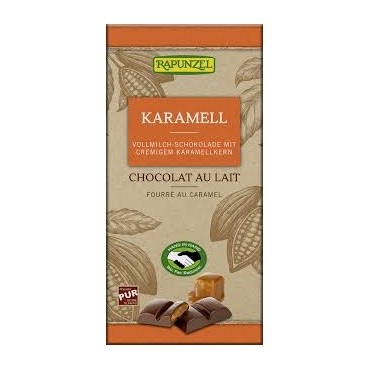 CHOCOLAT AU LAIT FOURRE AU CARAMEL 100G