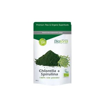 CHLORELLA SPIRULINA RAW 200GR