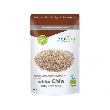 WHITE CHIA SEED RAW 400GR