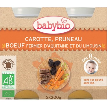 CAROTTE PRUNEAU BOEUF POT 2X200G