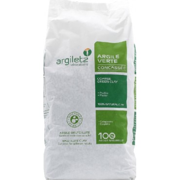 ARGILE VERTE ILLITE CONCASSEE 3KG