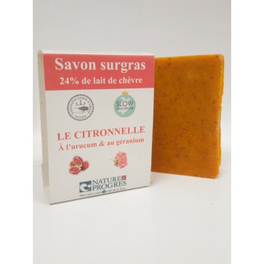 SAVON CITRONNELLE LAIT CHEVRE 100G