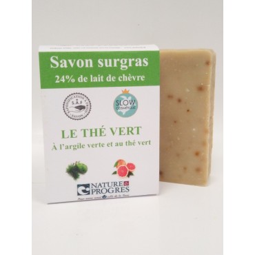 SAVON THE VERT LAIT CHEVRE 100G