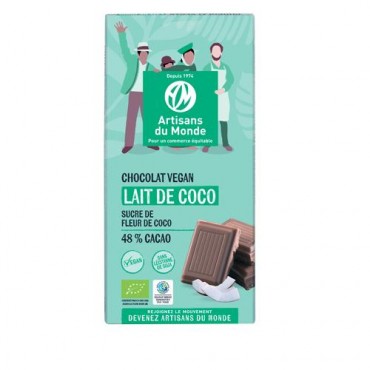 CHOCOLAT LAIT VEGETAL COCO 48% 100G