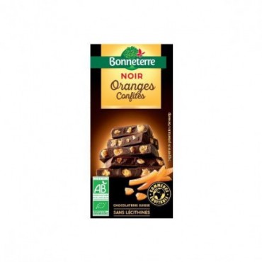 CHOCOLAT NOIR ORANGES CONFITES 100G