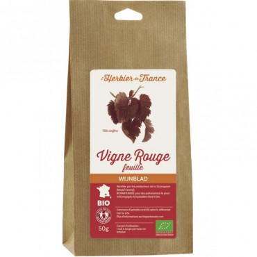 VIGNE ROUGE FEUILLE 50G