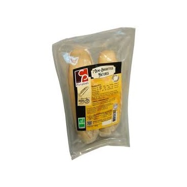 DEMI BAGUETTES NATURES 2X140G