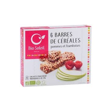 BARRE CEREALE POMME FRAMBOISE X6 125G