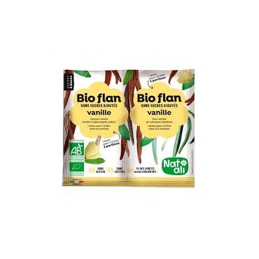 BIOFLAN VANILLE SANS SUCRE 2X4G