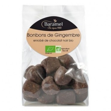 BONBON GINGEMBRE ENROBE CHOC NOIR 110G