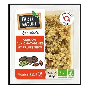 QUINOA AUX CHATAIGNES ET FRUITS SECS 160G