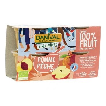 PUREE POMME PECHE 4X100G