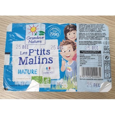 PTITS MALINS NATURE 6X60G