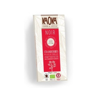 CHOCOLAT NOIR CRANBERRY CEREALE 66% 100G