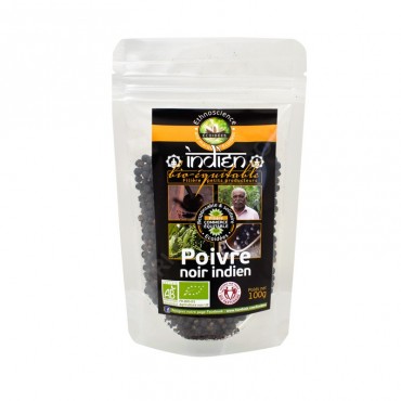 POIVRE NOIR INDIEN GRAIN SACHET 100G